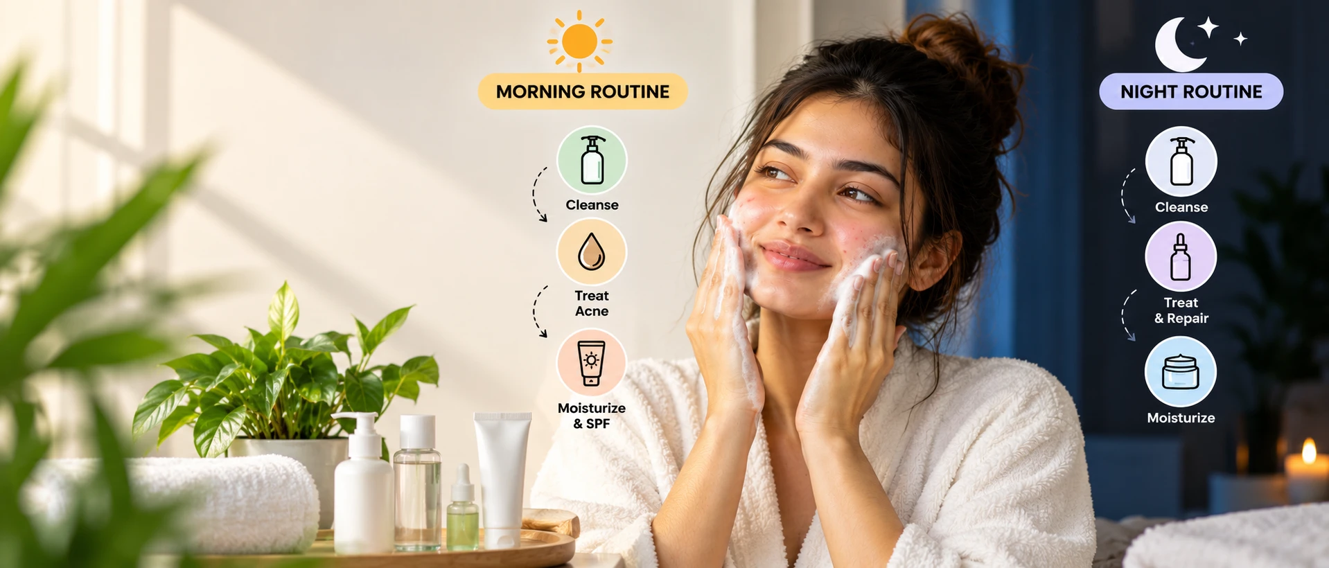 Acne-Prone Skin Care Routine: A Simple Morning and Night Guide